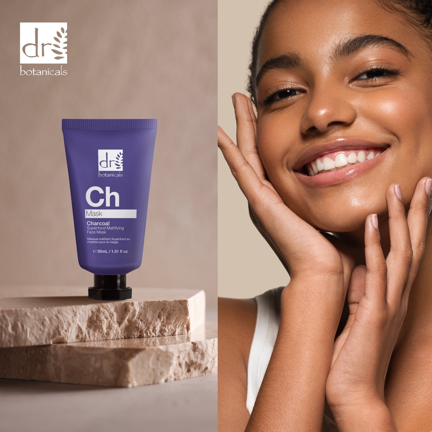 Dr Botanicals Charcoal Superfood Mattifying Face Mask 30ml