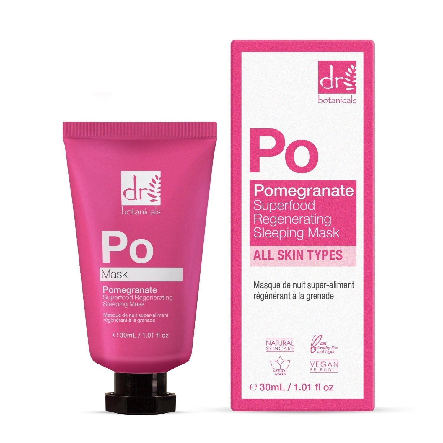 Dr Botanicals Pomegranate Superfood Regenerating Sleeping Mask 30ml