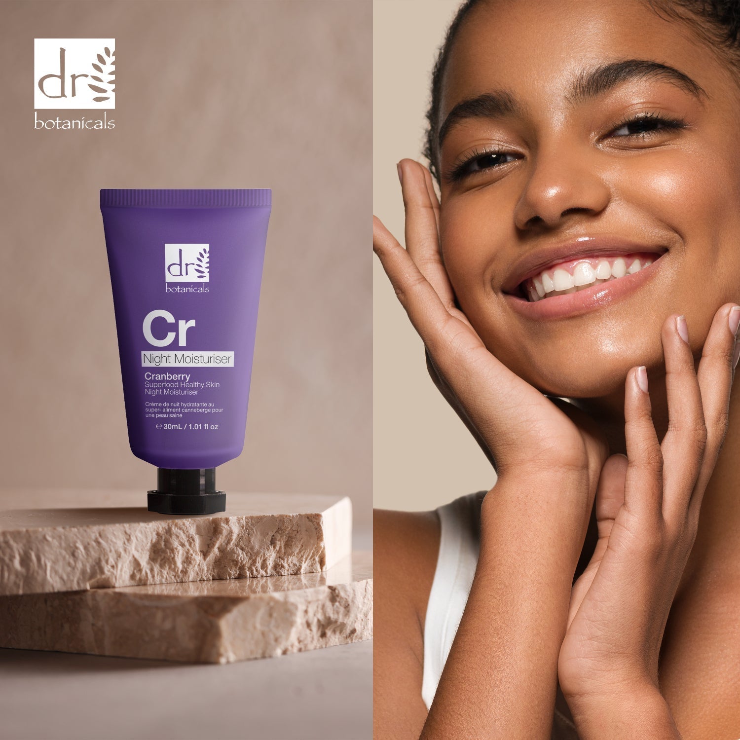 Dr Botanicals Cranberry Superfood Healthy Skin Night Moisturizer 30ml