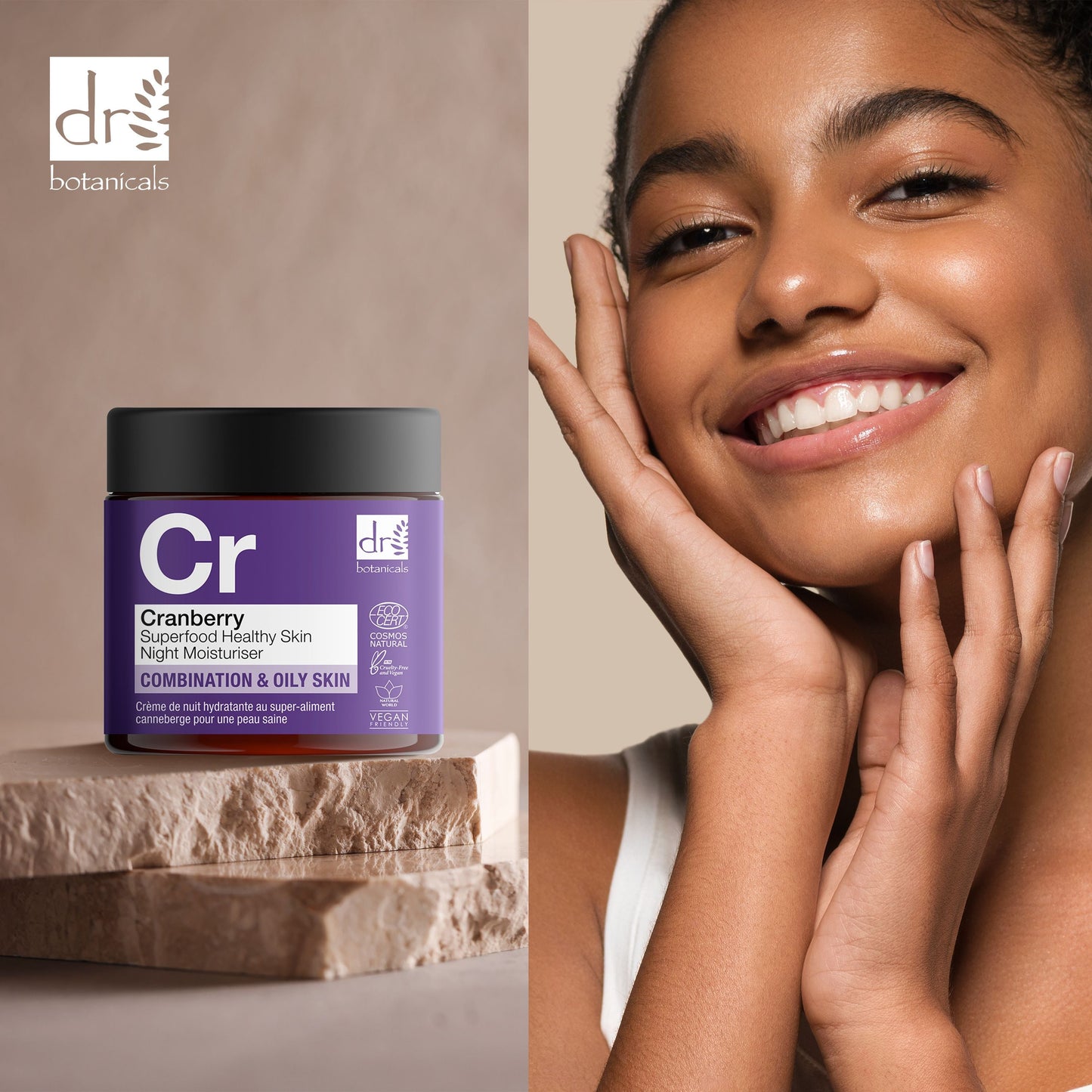 Dr Botanicals Cranberry Superfood Healthy Skin Night Moisturizer 60ml