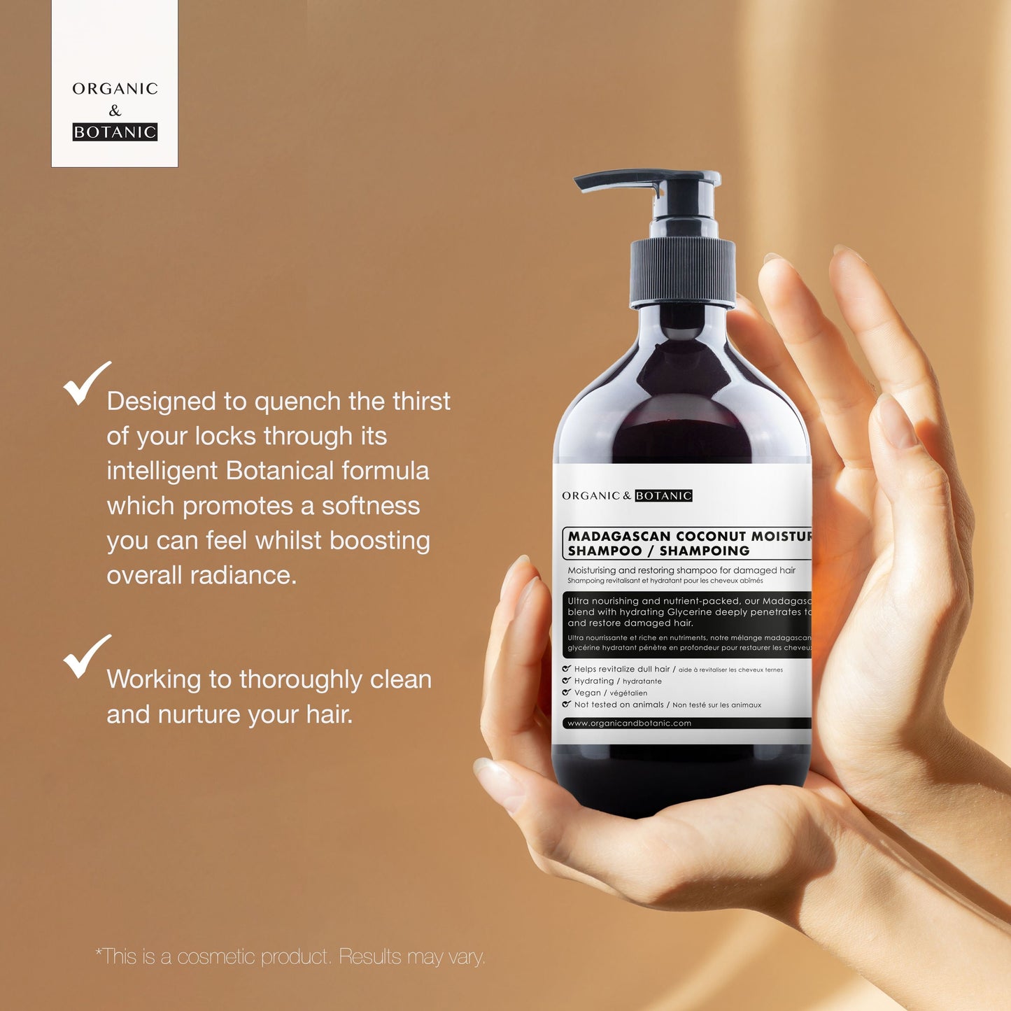 Organic & Botanic Madagascan Coconut Moisturising Shampoo 500ml