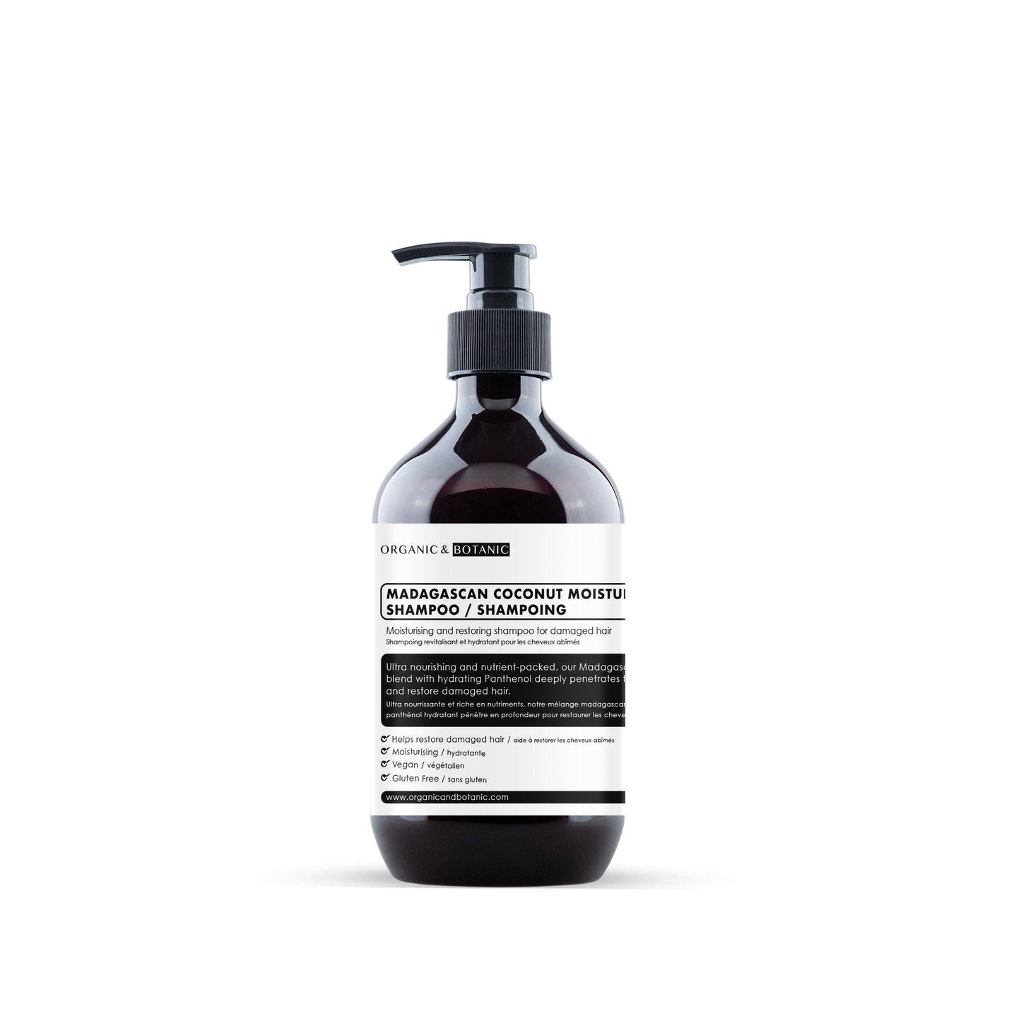 Organic & Botanic Madagascan Coconut Moisturising Shampoo 500ml