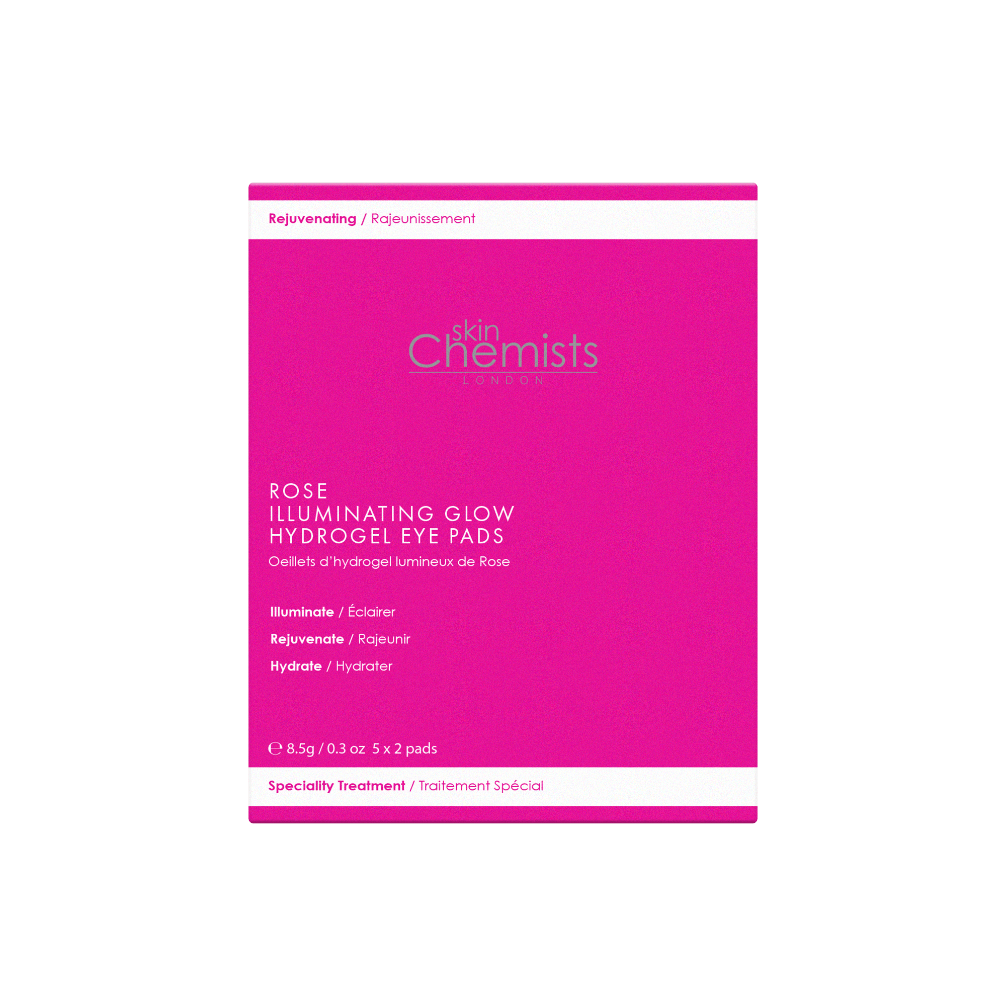 Rose Illuminating Glow Hydrogel Eye Pads 5 x 2 Pads - skinChemists