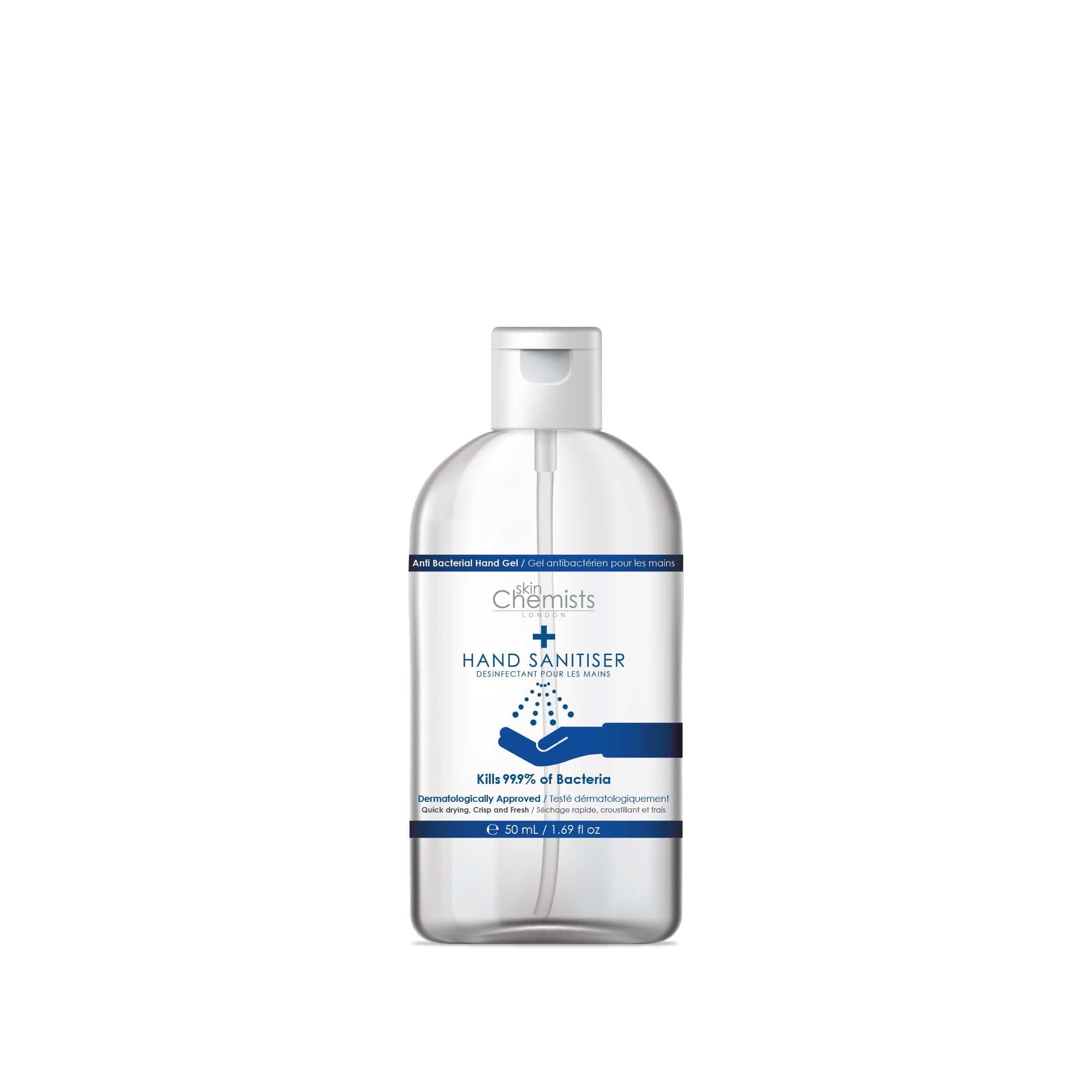 Hand Sanitiser 99.9% Anti-Bacterial 50ml - skinChemists