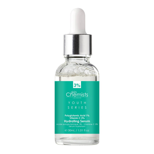 Youth Series Hydrating Serum Polyglutamic Acid 1%, Vitamin C 3% 30ml x 2 Duo Pack
