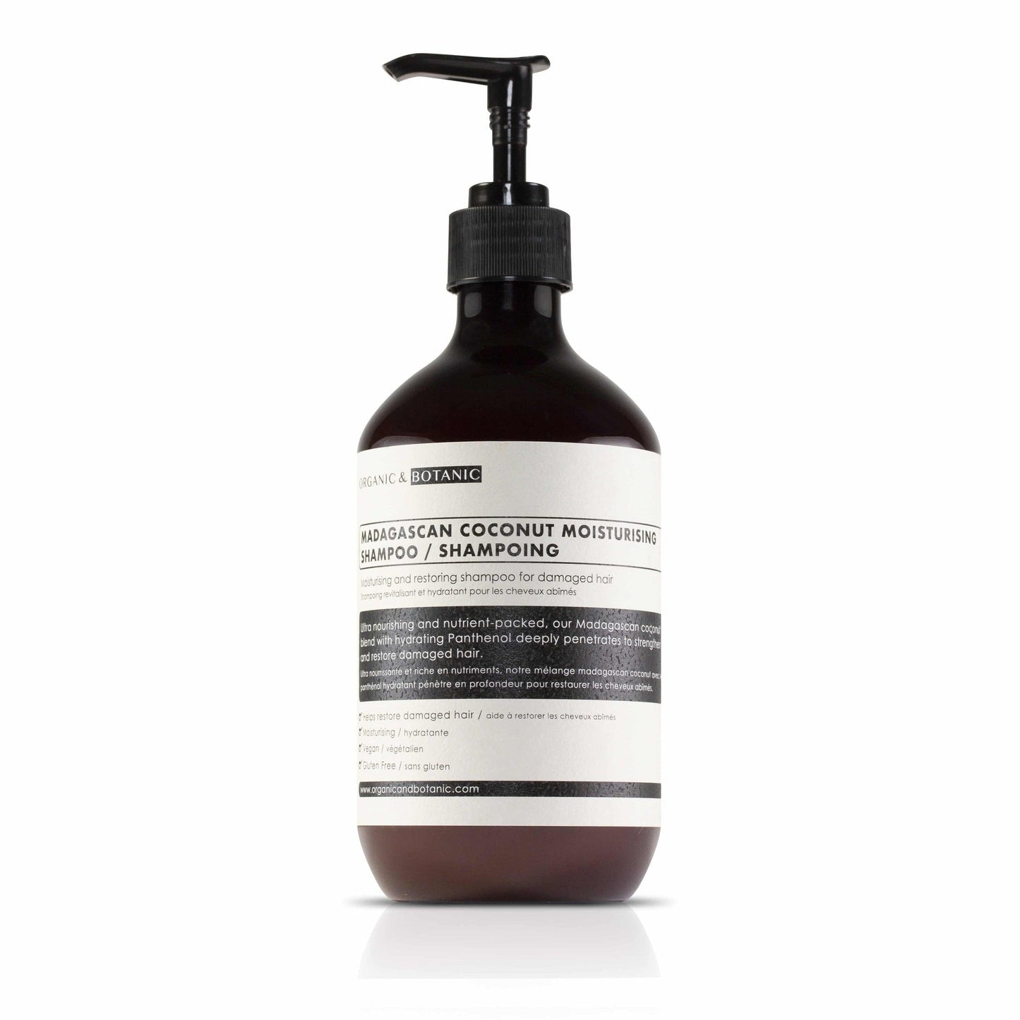 Madagascan Coconut Moisturising Shampoo 500ml x 2 Duo Pack