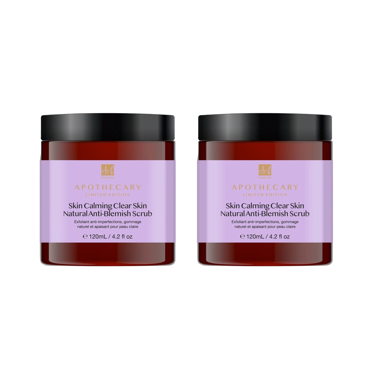 Skin Calming Clear Skin Natural Anti-Blemish Scrub 120ml Twin Value Savings Pack