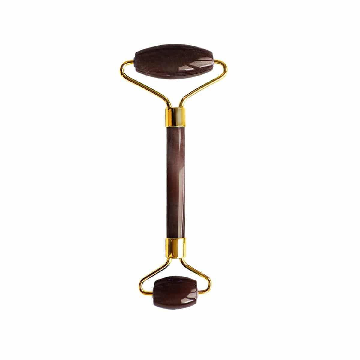 Tiger Eye Harmony and Balancing Facial Roller (Gold Metal Handle)