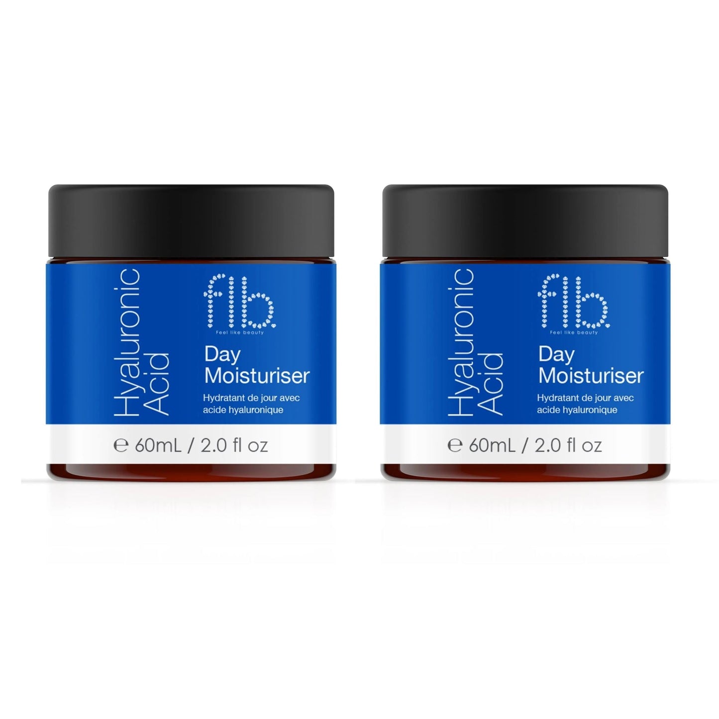 Feel Like Beauty Hyaluronic Acid Day Moisturiser 60ml Twin Value Savings Pack - skinChemists