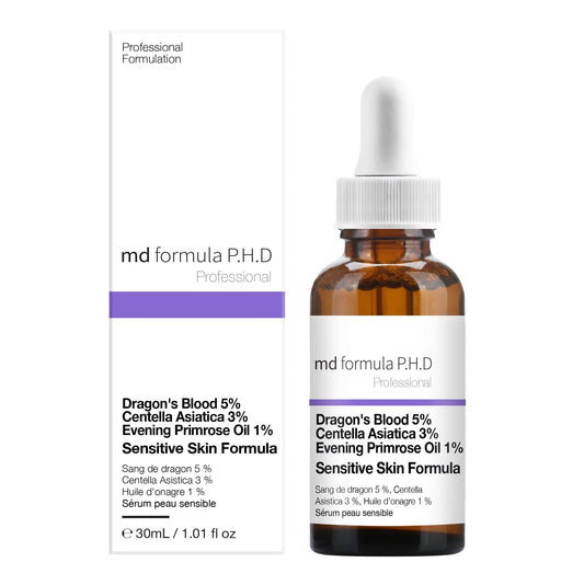 Sensitive Skin Serum Dragon's Blood 5%, Centella Asistica 3%, Evening Primrose Oil 1% 30ml
