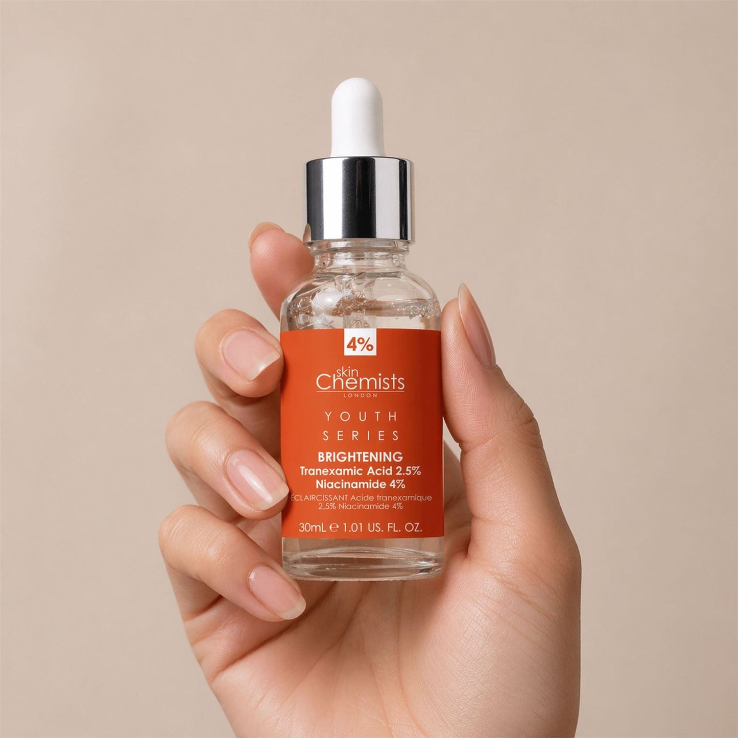Tranexamic Acid 2.5%, Niacinamide 4% Brightening Facial Serum 30ml - skinChemists