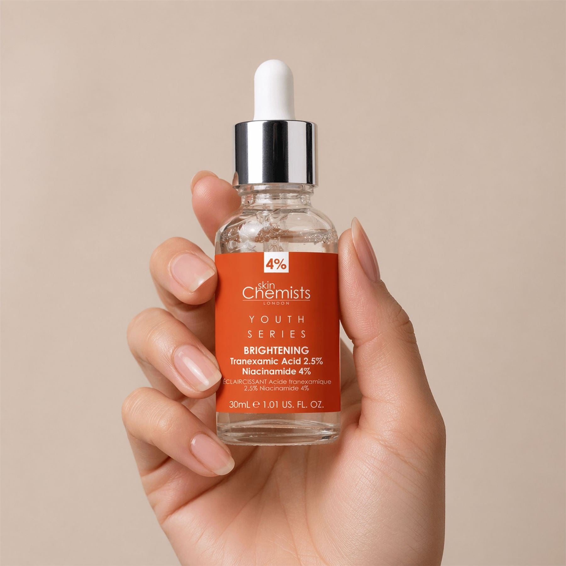 Tranexamic Acid 2.5%, Niacinamide 4% Brightening Facial Serum 30ml - skinChemists