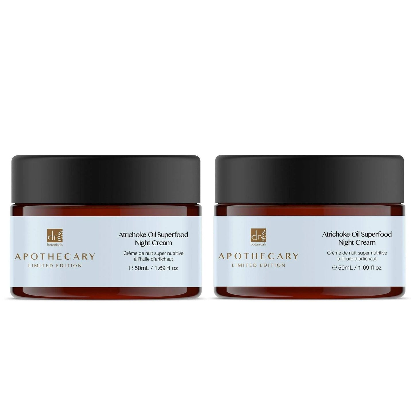 Dr Botanicals Artichoke Oil Superfood Night Cream 50ml Twin Value Savings Pack - skinChemists