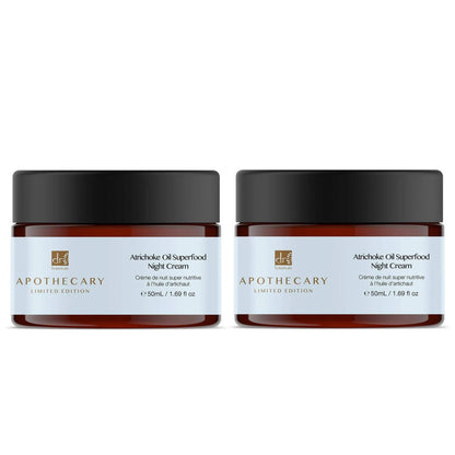 Dr Botanicals Artichoke Oil Superfood Night Cream 50ml Twin Value Savings Pack - skinChemists