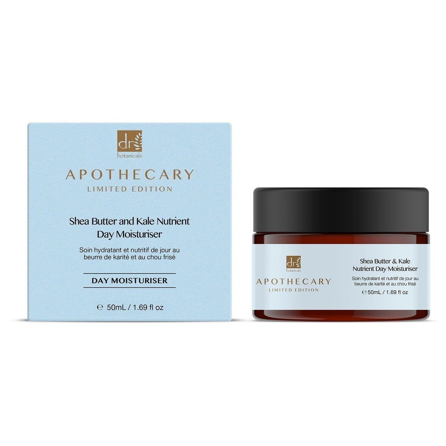 Dr Botanicals Shea Butter & Kale Nutrient Day Moisturiser 50ml Twin Value Savings Pack - skinChemists