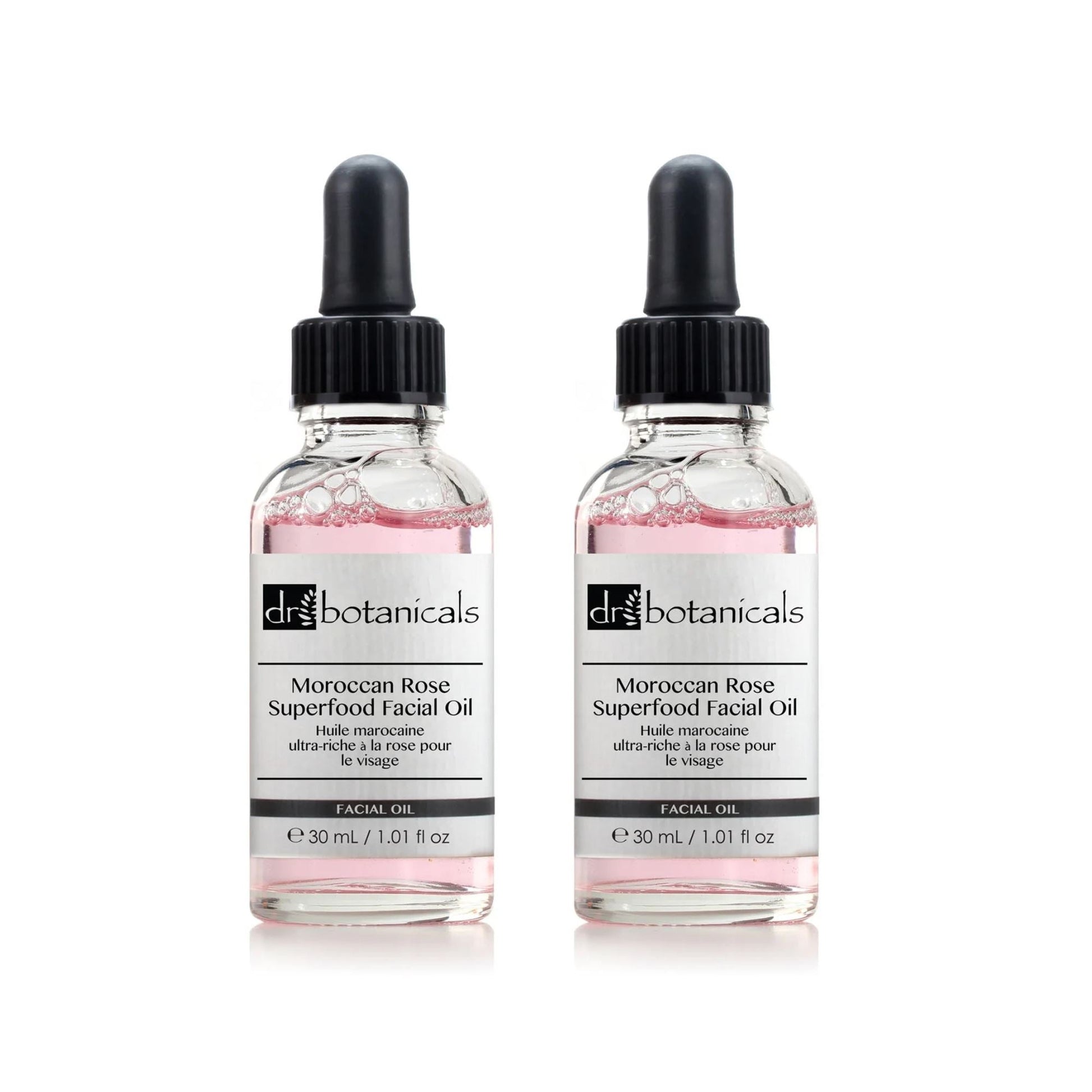 Dr Botanicals Moroccan Rose Superfood Facial Oil 30ml Twin Value Savings Pack - skinChemists
