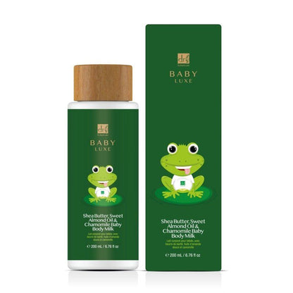 Baby Lux Sweet Almond Oil & Chamomile Baby Body Milk 200ml - skinChemists