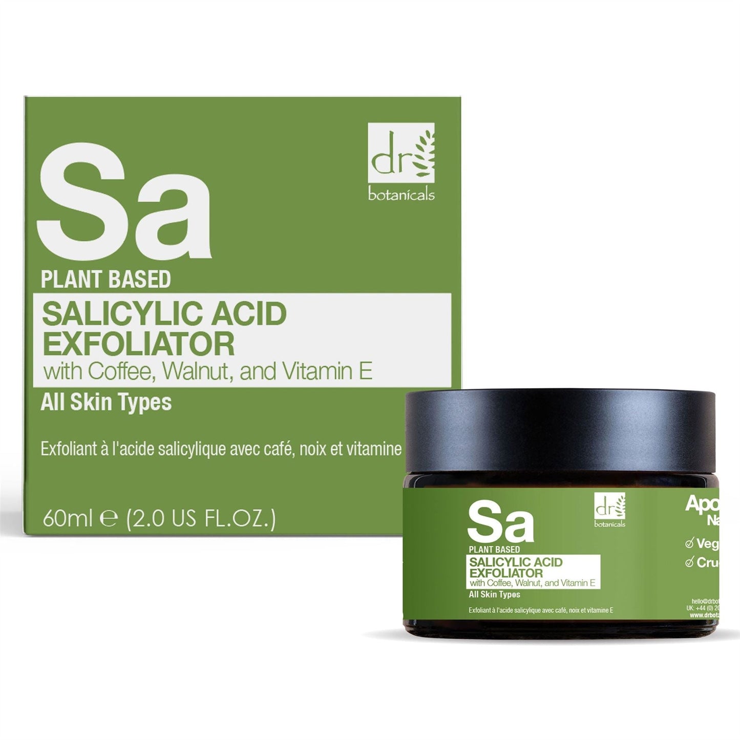 Salicylic Acid Exfoliator with Coffee, Walnut & Vitamin E 60ml - skinChemists