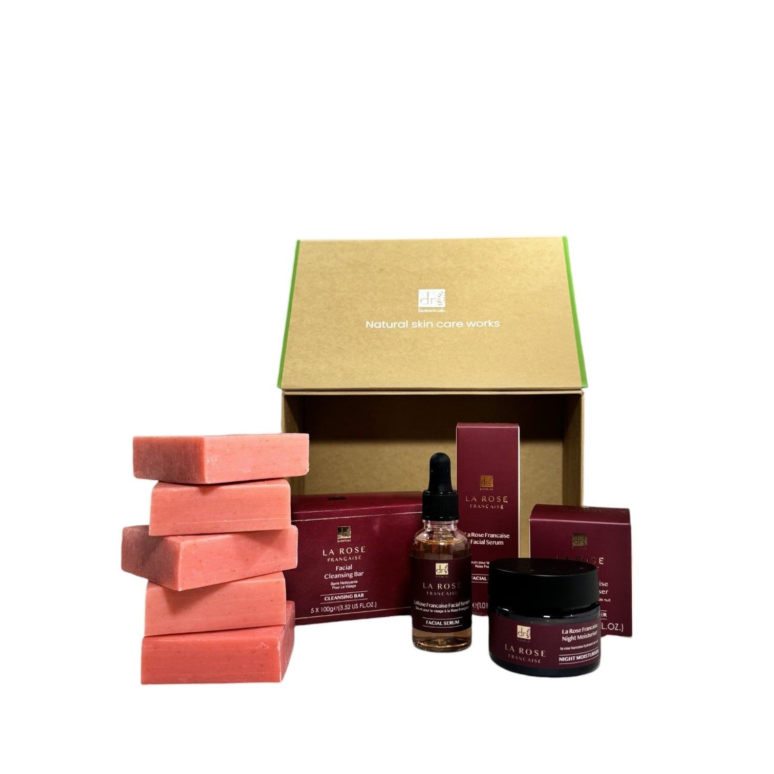 Dr Botanicals Anti-Ageing La Rose Francaise Evening Skincare Christmas Gift Set - skinChemists