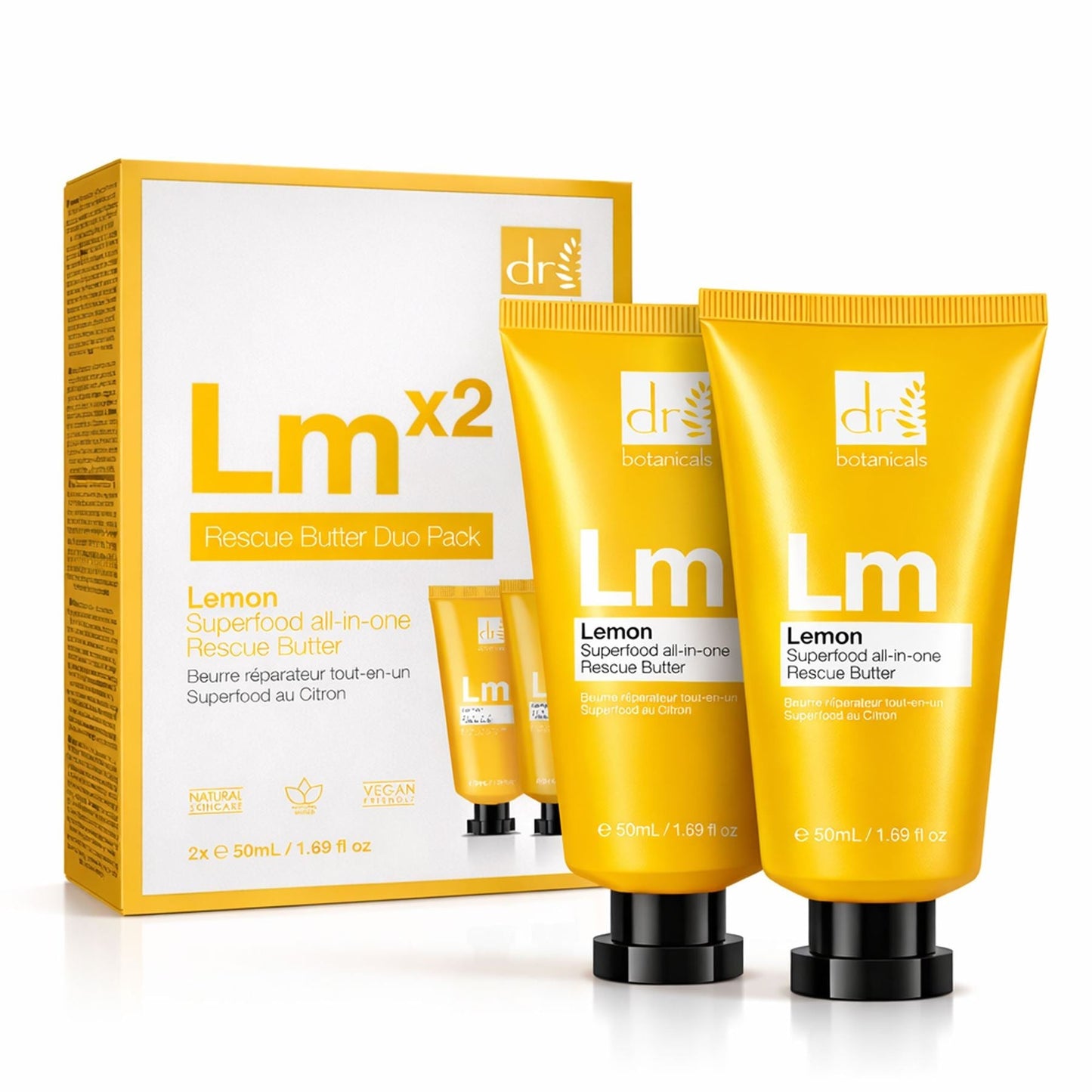 Dr Botanicals Lemon Superfood All-In-One Rescue Butter Duo Pack 100ml - skinChemists