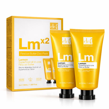 Dr Botanicals Lemon Superfood All-In-One Rescue Butter Duo Pack 100ml - skinChemists