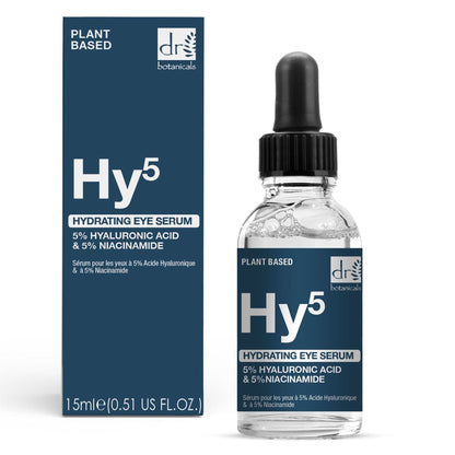 Dr Botanicals Hyaluronic Acid & 5% Niacinamide Eye Serum | Hydrates & Brightens | 15ml