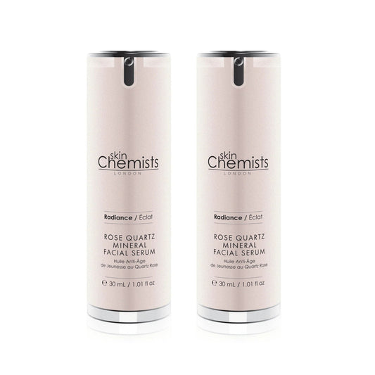 skinChemists Rose Quartz Mineral Facial Serum 30ml Twin Savings Pack