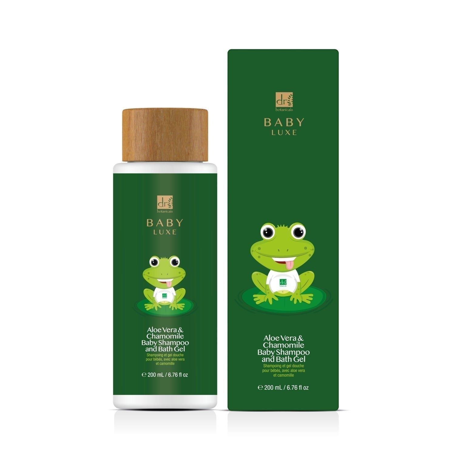 Dr Botanicals Baby Lux Aloe Vera & Chamomile Baby Shampoo & Bath Gel 200ml Twin Value Savings Pack - skinChemists