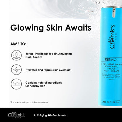 Retinol Intelligent Repair Stimulating 8 Hour Night Cream 50ml - skinChemists