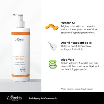 Vitamin C & Peptide Cleanser 200ml - skinChemists