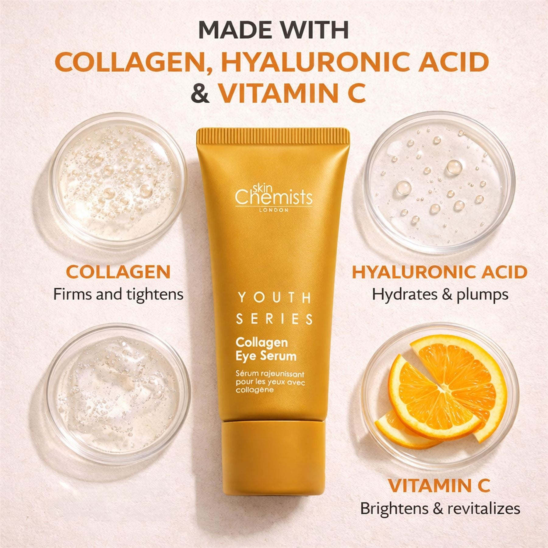 2% Collagen Eye Serum 15ml (Vegan) - skinChemists