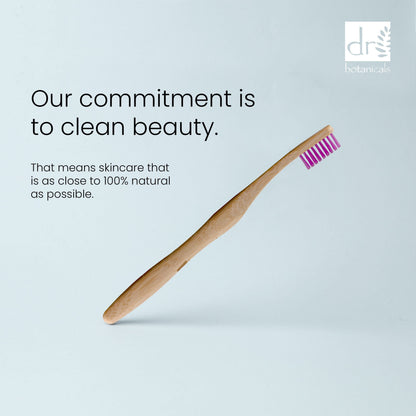 Dr Botanicals Bamboo Toothbrush Purple Twin Value Savings Pack - skinChemists