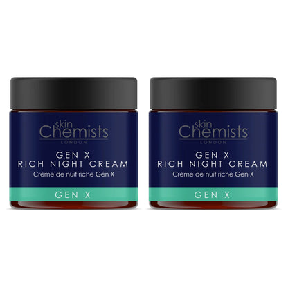 skinChemists Gen X Rich Night Cream 60ml Twin Value Savings Pack - skinChemists