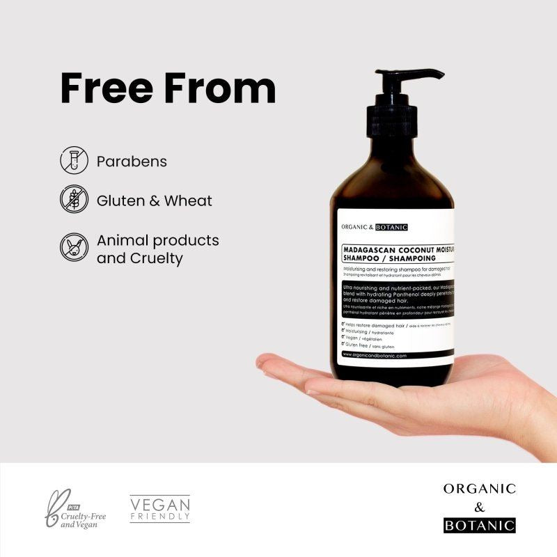 Madagascan Coconut Moisturising Shampoo 500ml - skinChemists
