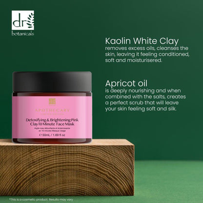 Detoxifying & Brightening Pink Clay 10 Minute Face Mask 50ml - skinChemists