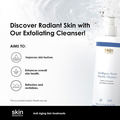 Skin Research Youth Peptide Cleanser 200ml Twin Value Savings Pack - skinChemists