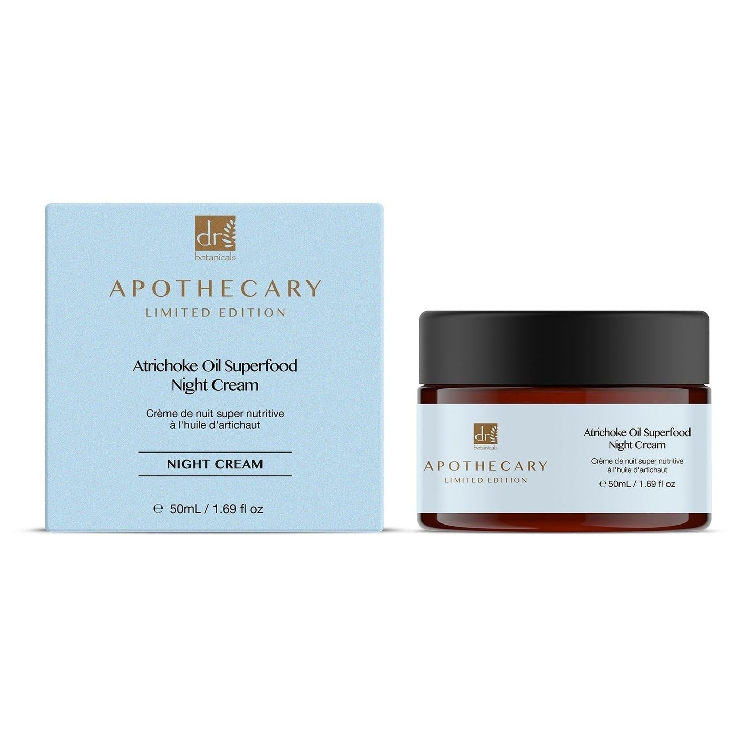 Dr Botanicals Artichoke Oil Superfood Night Cream 50ml Twin Value Savings Pack - skinChemists
