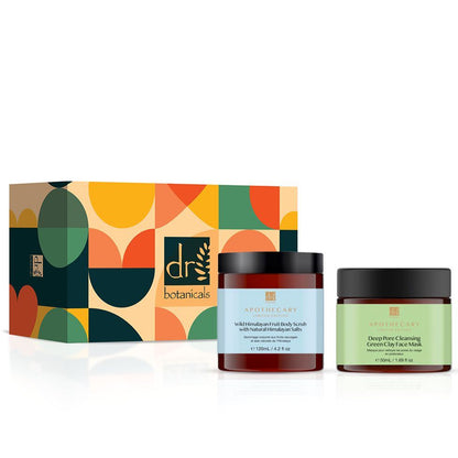 Dr Botanicals Rebalancing Mask & Himalayan Body Scrub Anti-Ageing Kit - skinChemists