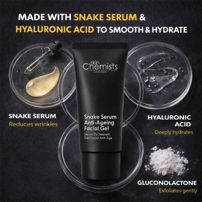 skinChemists Snake Serum Anti-Ageing Facial Gel 30ml Duo Set