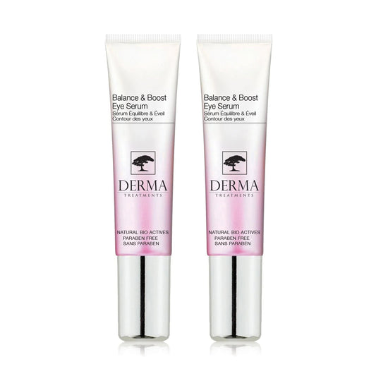 Derma Treatments Balance & Boost Eye Serum 15ml Twin Value Savings Pack