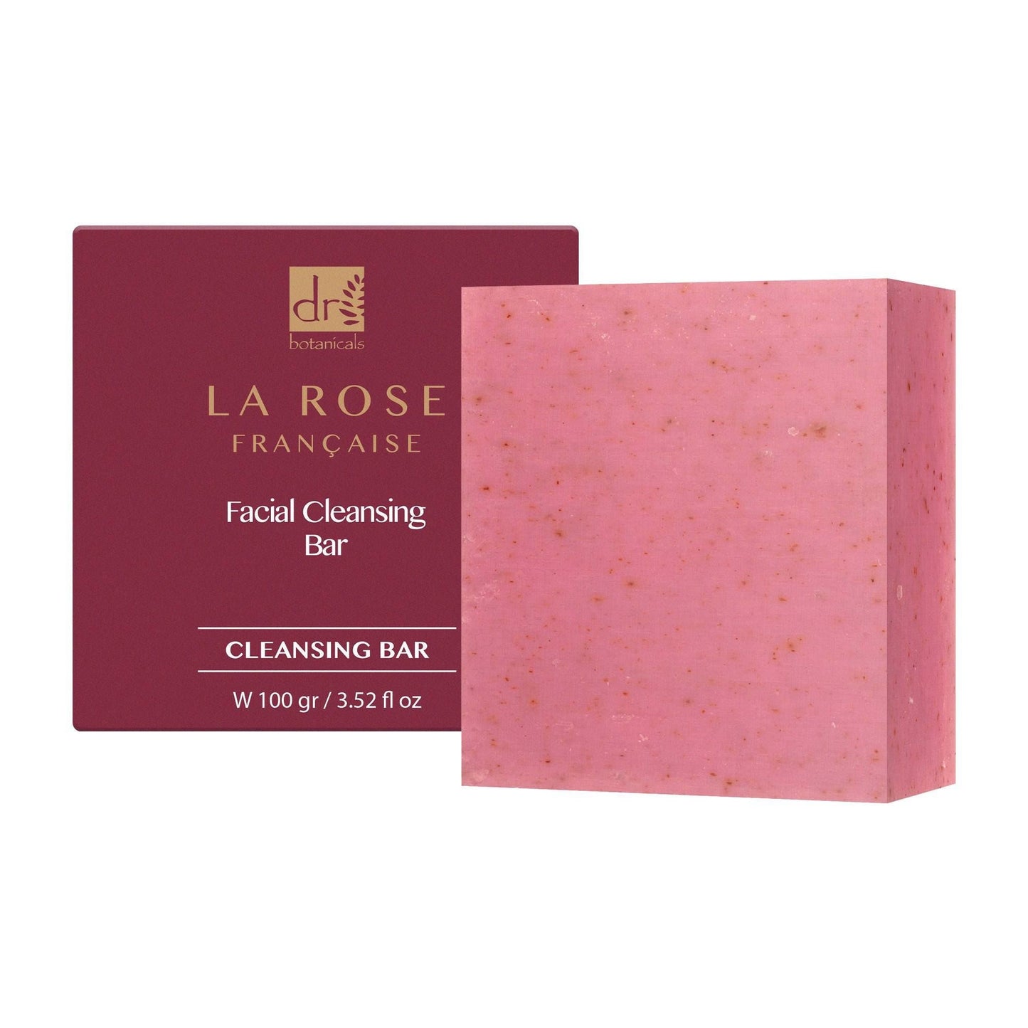 Dr Botanicals La Rose Francaise Facial Cleansing Bar 100g Twin Value Savings Pack - skinChemists