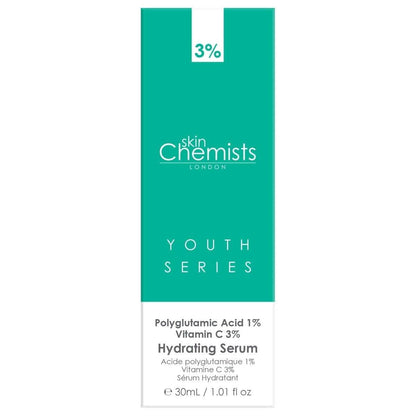 Hydrating Serum Polyglutamic Acid 1%, Vitamin C 3% 30ml - skinChemists