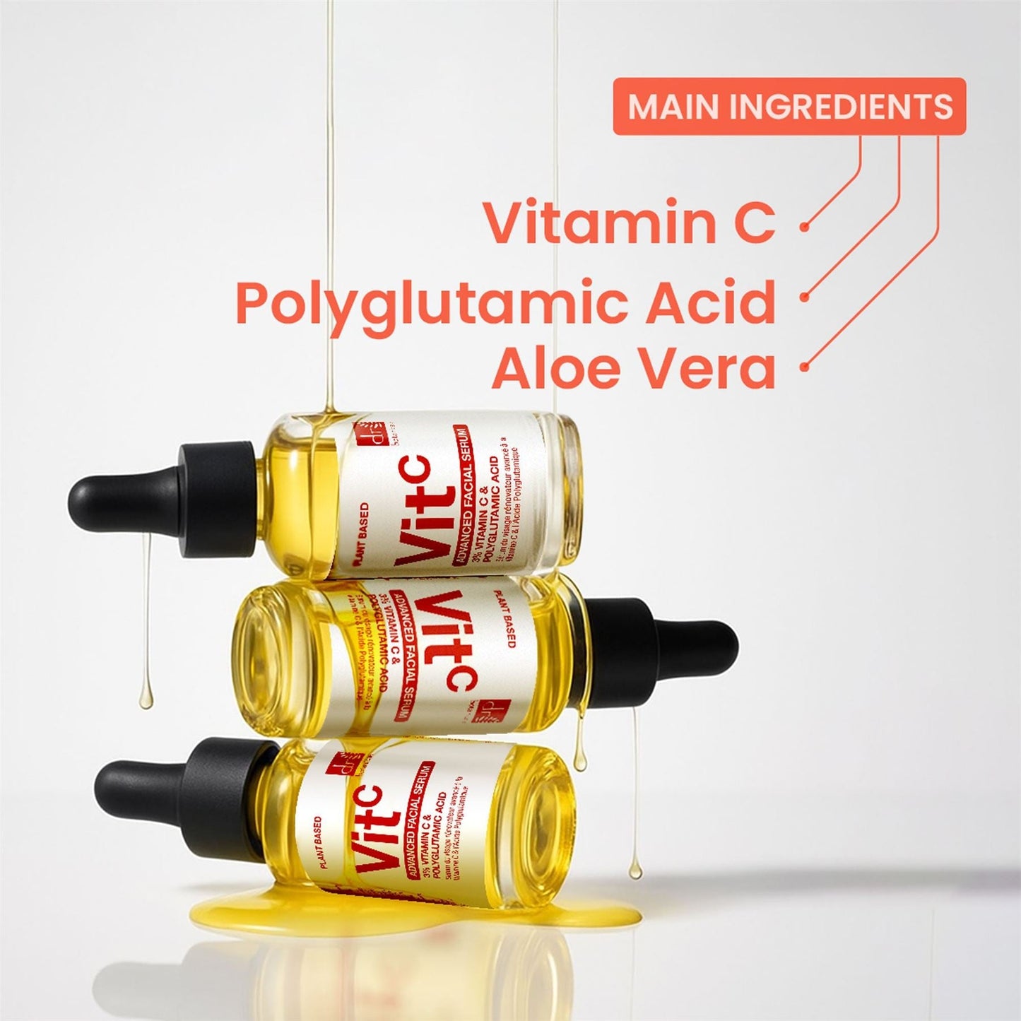 Dr Botanicals Vitamin C & Polyglutamic Acid Glow Serum | Glow & Hydration Serum