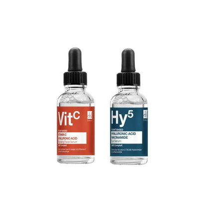Vitamin C & Hyaluronic Acid Anti-ageing Facial Serum 30ml + Hyaluronic acid & Niacinamide Anti-ageing Eye Serum 15ml - skinChemists