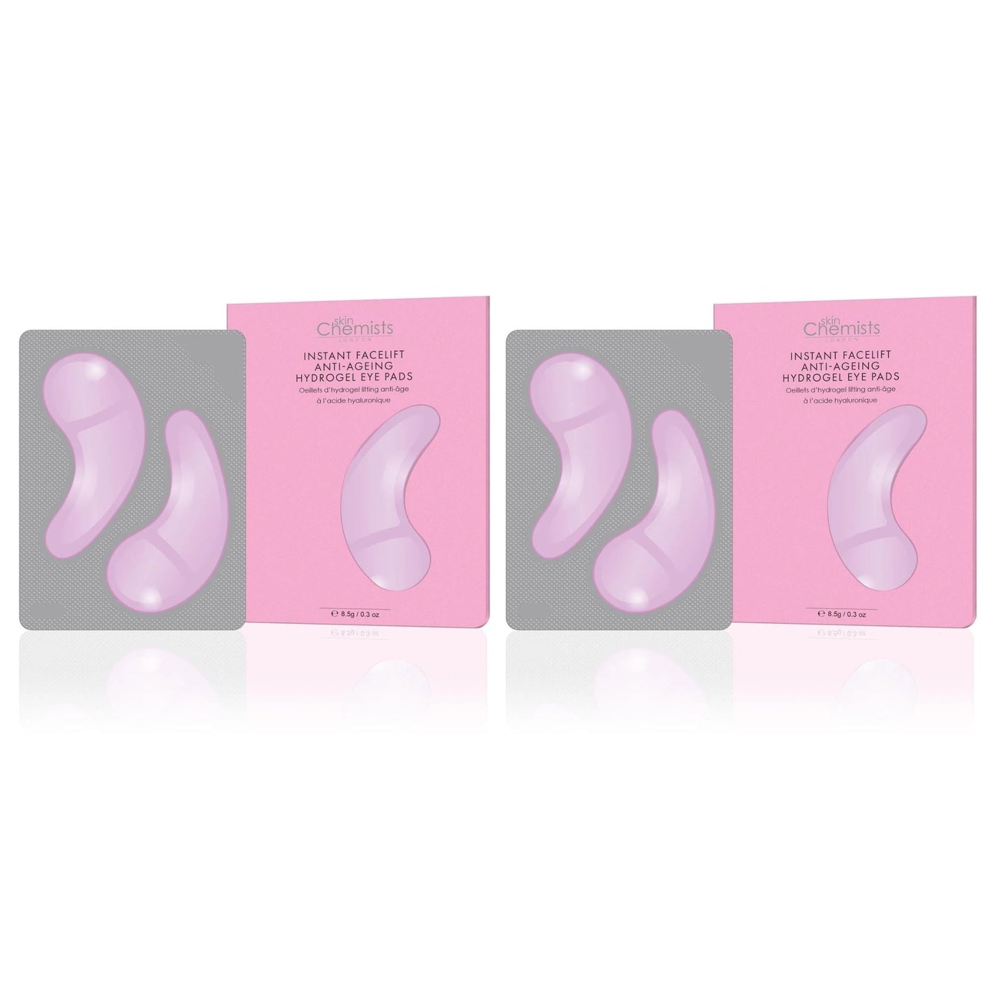 skinChemists Hydrating Hyaluronic Acid Anti-Ageing Eye Pads (1 x 2) Twin Value Savings Pack - skinChemists