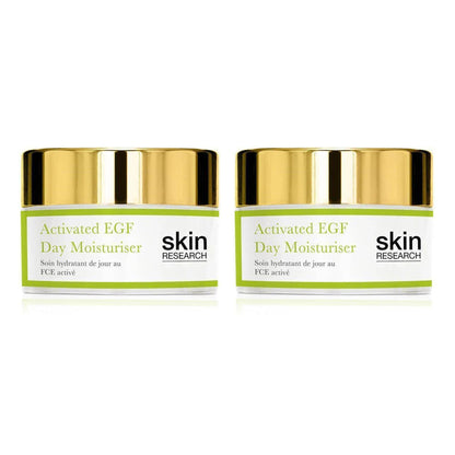 Skin Research Activated EGF Day Moisturiser 50ml Twin Value Savings Pack - skinChemists