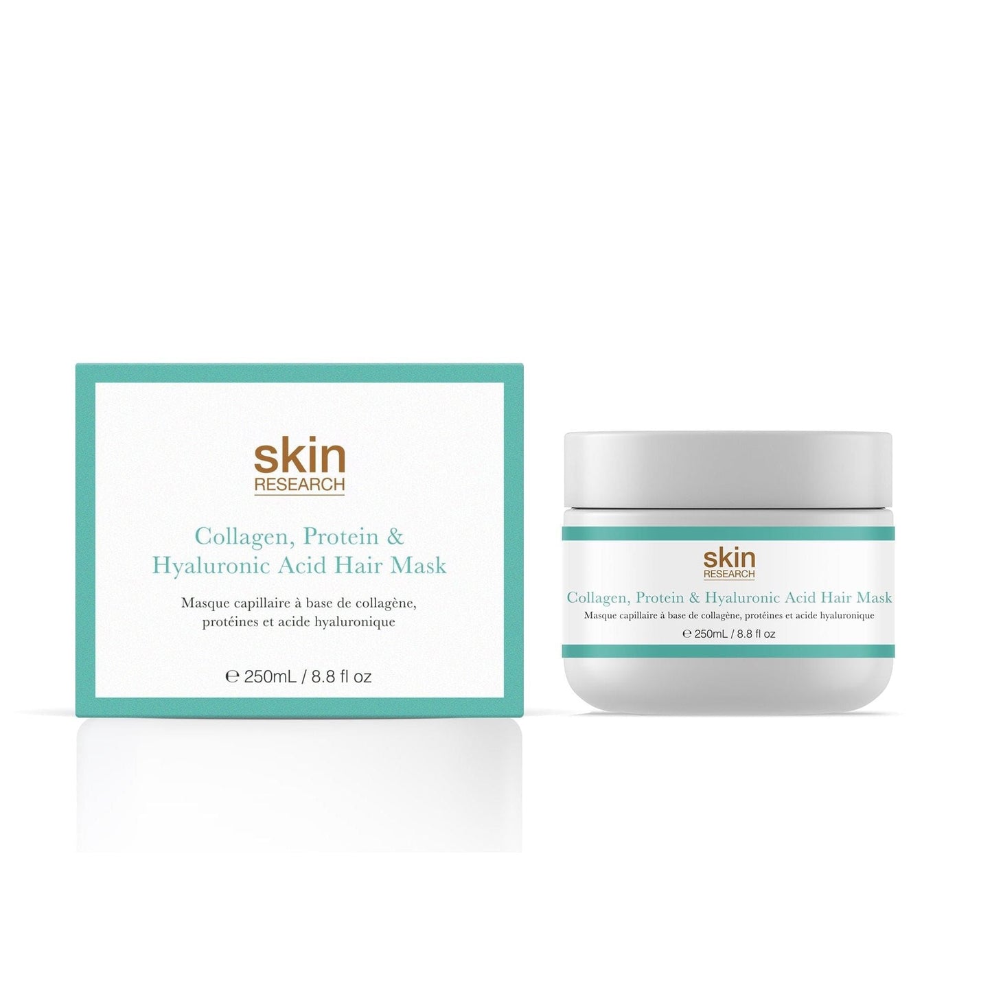 Skin Research Collagen, Protein & Hyaluronic Acid Hair Mask 250ml Twin Value Savings Pack - skinChemists