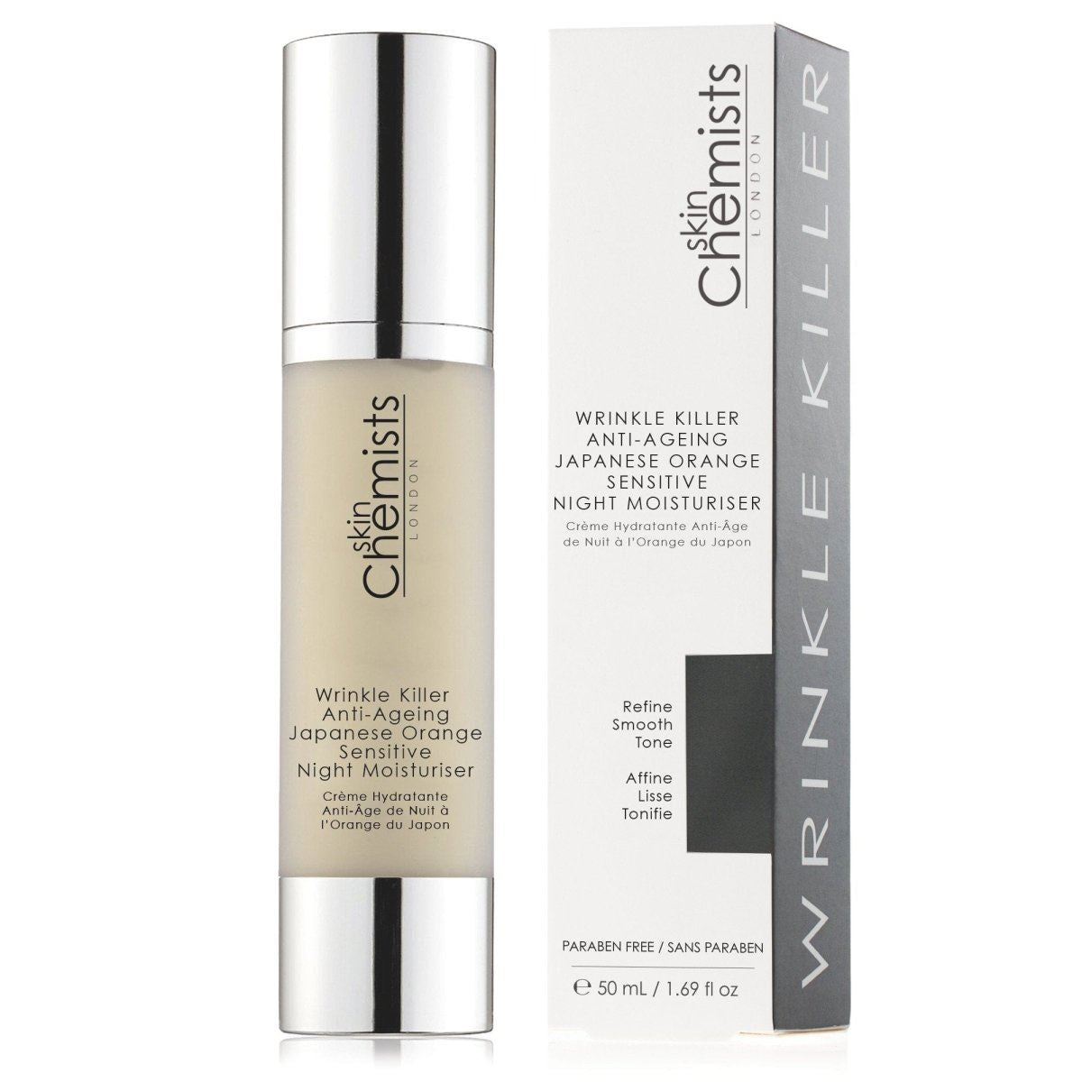 Wrinkle Killer Anti-Ageing Japanese Orange Sensitive Night Moisturiser 50ml