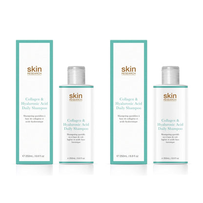 Skin Research Collagen & Hyaluronic Acid Daily Shampoo 250ml Twin Value Savings Pack - skinChemists