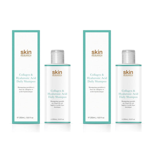 Skin Research Collagen & Hyaluronic Acid Daily Shampoo 250ml Twin Value Savings Pack